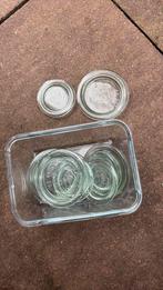Weck deksels 4 klein 5 groot, Huis en Inrichting, Ophalen, Zo goed als nieuw, Glas of Kopje