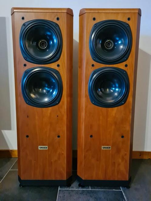 Tannoy D500 American Cherry zeer mooi! (2 sets te koop), Audio, Tv en Foto, Luidsprekers, Gebruikt, Front, Rear of Stereo speakers