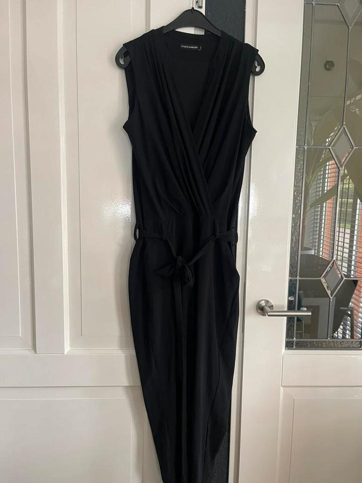 Jumpsuit maat L STUDIO ANNELOES travelstof zwart, Kleding | Dames, Jumpsuits, Zo goed als nieuw, Maat 42/44 (L), Zwart, Verzenden