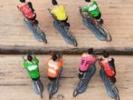 metalen miniatuurwielrennertjes "Salza model"  7 stuks, Verzenden