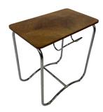 Vintage Art Deco / Bauhaus stijl bijzettafel sidetable 60's, Ophalen, Art Deco, Gebruikt, 50 tot 100 cm