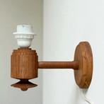Set van 2 vintage houten wandlampjes, Ophalen of Verzenden, Gebruikt, Hout, Mid-Century
