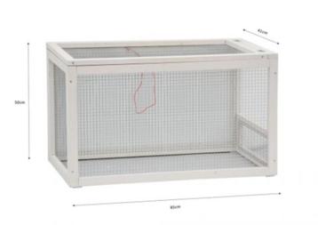 Konijnenren Univers - 85x41x50 cm - Wit - Klein beschikbaar voor biedingen