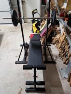 Krachtstation met bankdrukken, Sport en Fitness, Ophalen, Benen, Krachtstation, Zo goed als nieuw