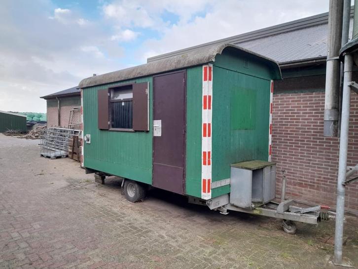 schaftkeet snelverkeerkenteken pipowagen, Doe-het-zelf en Verbouw, Bouwketen en Schaftketen, Gebruikt, Ophalen of Verzenden