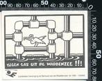 Sticker: Tegen gas uit de Waddenzee, Ophalen of Verzenden, Zo goed als nieuw, Bedrijf of Vereniging