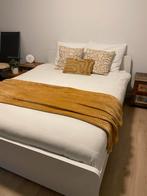 Wit Tweepersoonsbed 160 cm, Ophalen, Wit, Tweepersoons, Zo goed als nieuw