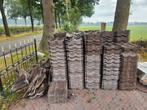 Gratis +/- 120 Nelskamp sneldekkers bruin gratis, Doe-het-zelf en Verbouw, Ophalen, Gebruikt, 15 m² of meer, Dakpannen