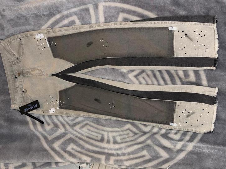 GLARRY DIP flared jeans, Kleding | Heren, Spijkerbroeken en Jeans, Nieuw, Overige jeansmaten, Grijs, Ophalen of Verzenden