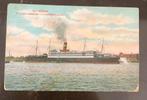 Ansichtkaart s.s. Nieuw amsterdam holland amerika lijn schip, Ophalen, Gebruikt, Motorboot, Kaart, Foto of Prent