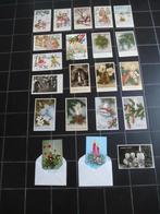 21 oude kerstkaarten, Verzamelen, Ansichtkaarten | Themakaarten, Ophalen of Verzenden, 1940 tot 1960, Ongelopen, Feest(dag)