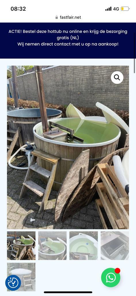 Tweedehandse hottub intern kachel €2150-€2350 / bezorging, Tuin en Terras, Bubbelbaden en Hottubs, Gebruikt, Ophalen