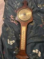Antieke Houten Temperatuurmeter & Barometer, Ophalen of Verzenden