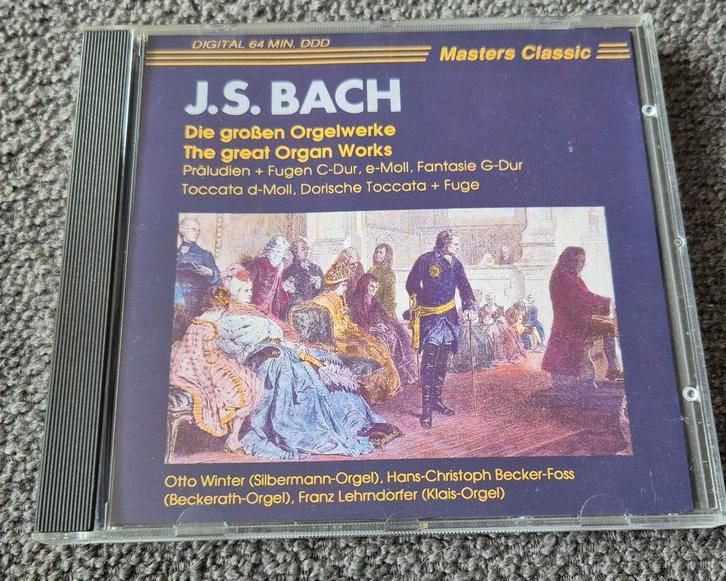 Bach - Grote Orgelwerken - CD, Cd's en Dvd's, Cd's | Klassiek, Zo goed als nieuw, Orkest of Ballet, Barok, Ophalen