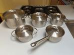 Degelijke 5-delige RVS Pannenset, Ophalen, Inductieplaat, Pannenset, Zo goed als nieuw