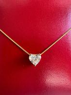 14k gouden ketting met prachtige 2.0ct diamanten hanger, Nieuw, Ophalen of Verzenden, Met edelsteen, Goud