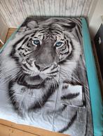 IKEA dekbedovertrek tijgerprint - Eenpersoons, Huis en Inrichting, Eenpersoons, Zwart, Dekbedovertrek, Ophalen of Verzenden