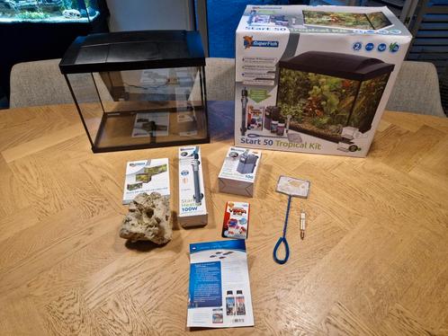 Aquarium Superfish start 50 Tropical 1/2 jaar oud, Dieren en Toebehoren, Vissen | Aquaria en Toebehoren, Zo goed als nieuw, Leeg aquarium