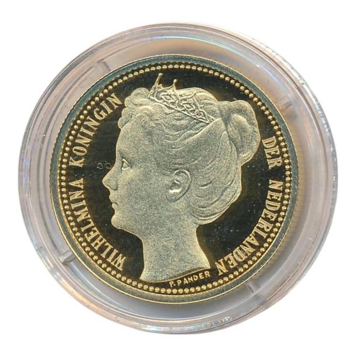 Nederland Naslag 2 1/2 Gulden 1898-a Wilhelmina met diadeem, Postzegels en Munten, Penningen en Medailles, Zilver, Nederland, Ophalen of Verzenden