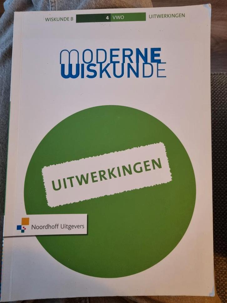 Moderne Wiskunde B - 4 VWO Uitwerkingen, Boeken, Schoolboeken, Zo goed als nieuw, Wiskunde B, VWO, Ophalen of Verzenden