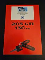 Brochure Peugeot 205 GTi 130pk 1987, Ophalen of Verzenden, Zo goed als nieuw, Peugeot