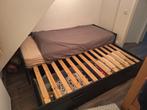 GRATIS 1 persoonsbed - uitschuifbaar naar 2 persoonsbed, Huis en Inrichting, Ophalen, Eenpersoons, Zo goed als nieuw, 80 cm