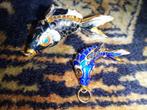 "cloisonne Chinese koi fish hanger, 2 of 3 bedels, Ophalen of Verzenden, Overige materialen, Overige merken