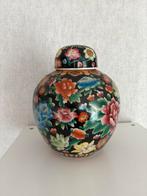 Chinese gemberpot urn zeldzaam formaat bloemen aardewerk, Antiek en Kunst, Ophalen of Verzenden