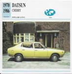 Ma858 autokaart datsun cherry ( 1970 -1986 ), Ophalen of Verzenden, Zo goed als nieuw, Auto's