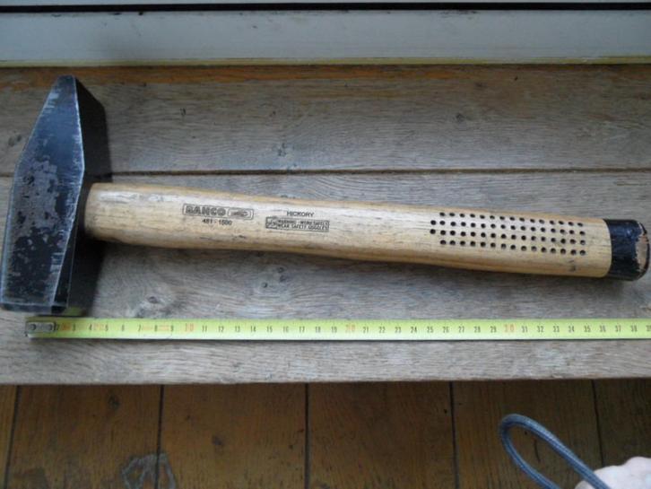 Bahco 481 hamer hickory steel 1500 gram kop, Auto diversen, Autogereedschap, Zo goed als nieuw, Ophalen of Verzenden