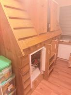 Houten Bedstee Stapelbed voor 2 Kinderen saartje prum, Ophalen, Gebruikt, Hoogslaper of Stapelbed, 100 cm of meer