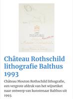 Chateau Rothschild etiket XL litho, Ophalen of Verzenden
