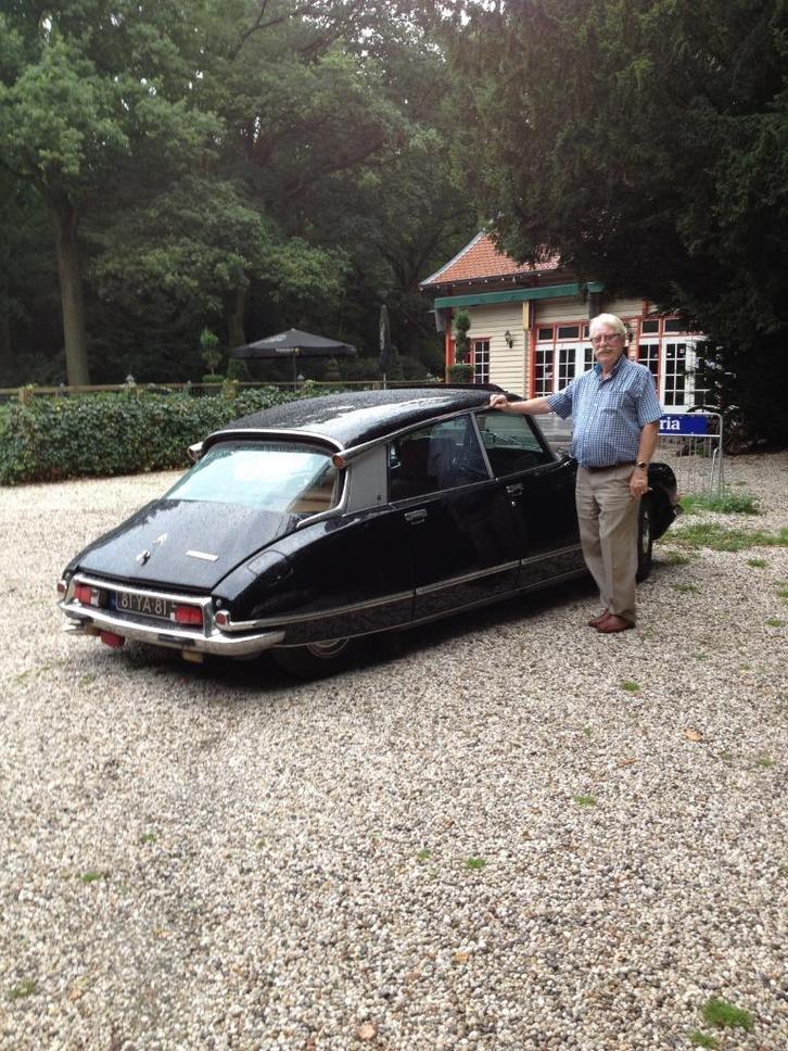 Citroen DS 20 2.0 1974 Zwart, Auto's, Citroën, Particulier, DS, Benzine, Sedan, Handgeschakeld, Geïmporteerd, Zwart, Bruin, Kunstmatig leder