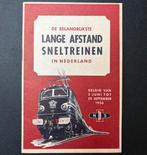 De belangrijkste lange afstand sneltreinen Nederland (1956), Ophalen of Verzenden, Zo goed als nieuw, Trein, Boek of Tijdschrift