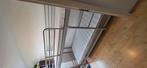 Stapelbed metaal Ikea, Huis en Inrichting, Slaapkamer | Stapelbedden en Hoogslapers, Gebruikt, 90 cm, 160 tot 180 cm, Tweepersoons