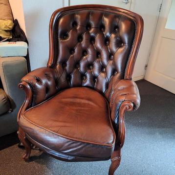 Vintage  fauteuil Engelse stijl beschikbaar voor biedingen