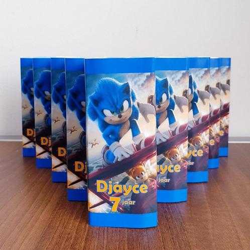 Traktatie pakje drinken met thema SONIC, Hobby en Vrije tijd, Feestartikelen, Nieuw, Feestartikel, Verjaardag, Ophalen of Verzenden
