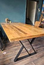 Mangohoute eettafel 200cm bij 100cm, Huis en Inrichting, Tafels | Eettafels, 200 cm of meer, Zo goed als nieuw, Vijf personen of meer
