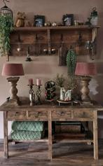 Sidetable met regaal, Huis en Inrichting, Tafels | Sidetables, Ophalen, 150 tot 200 cm, Landelijk, Zo goed als nieuw