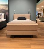 Senioren boxspring beige elektrisch verstelbaar 120x200 cm., Ophalen, Key West, Nieuw, Twijfelaar
