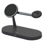 TIMESS 5-in-1 Magnetic Wireless Charger 15W Fast Charging, Telecommunicatie, Ophalen of Verzenden, Nieuw, Apple iPhone