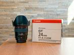 Canon EF 24mm F/1.4 II USM, Ophalen, Zo goed als nieuw, Groothoeklens