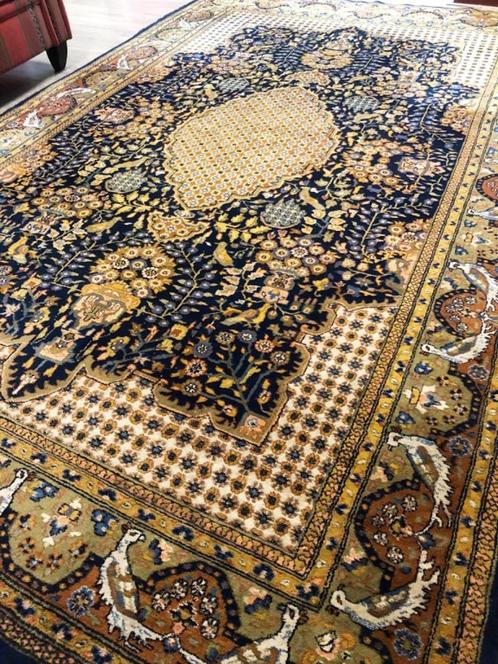 Handgeknoopt Perzisch tapijt Ghoum / Ghom vloerkleed 300x200, Huis en Inrichting, Stoffering | Tapijten en Kleden, 200 cm of meer