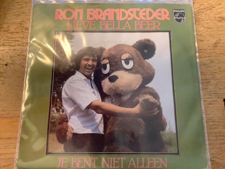 Ron Brandsteder - Lieve Bella Beer Single, Cd's en Dvd's, Vinyl Singles, Zo goed als nieuw, Single, Nederlandstalig, 7 inch, Ophalen of Verzenden