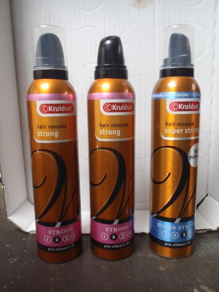 haar mousse strong, super strong, Sieraden, Tassen en Uiterlijk, Uiterlijk | Haarverzorging, Zo goed als nieuw, Gel, Wax, Haarlak of Mousse