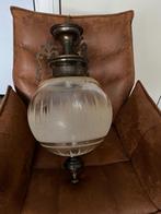 Hanglamp, Huis en Inrichting, Lampen | Plafondlampen, Gebruikt, Vintage, Ophalen, Glas