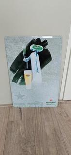 Heineken reclamebord extra cold 60x40cm leuk in de mancave, Ophalen of Verzenden, Zo goed als nieuw, Reclamebord