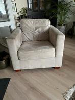 Comfortabele crème fauteuil – stevig en stijlvol, Huis en Inrichting, Fauteuils, Ophalen of Verzenden, Zo goed als nieuw, 75 tot 100 cm