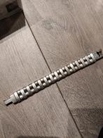 Josh armband heren, Ophalen of Verzenden, Zo goed als nieuw, Zilver, Leer
