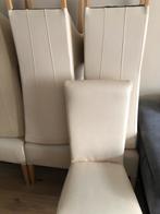 Eetkamerstoelen Kunstleer, Huis en Inrichting, Stoelen, Ophalen, Gebruikt, Wit, Vijf, Zes of meer stoelen